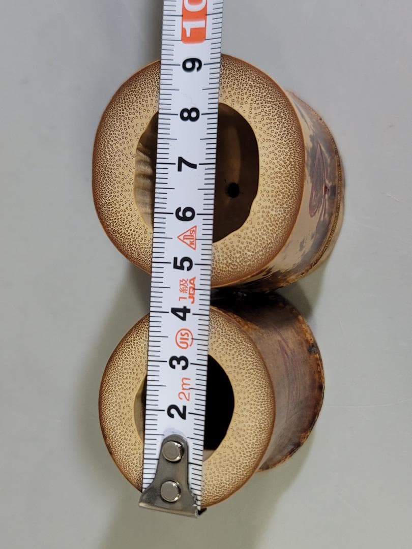 茶道具 竹蓋置 一双 大徳寺 書付 美品 DT474