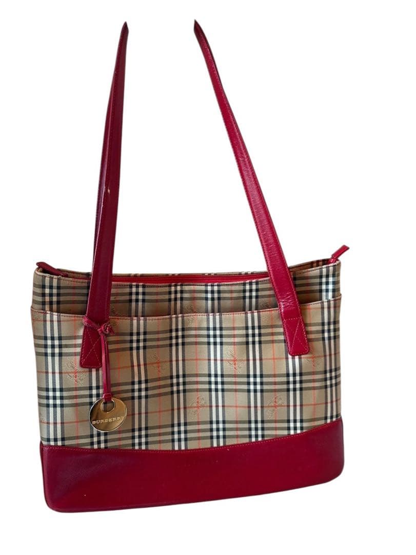 『美品』Burberry チェック柄 ショルダーバッグ，最終値下げ