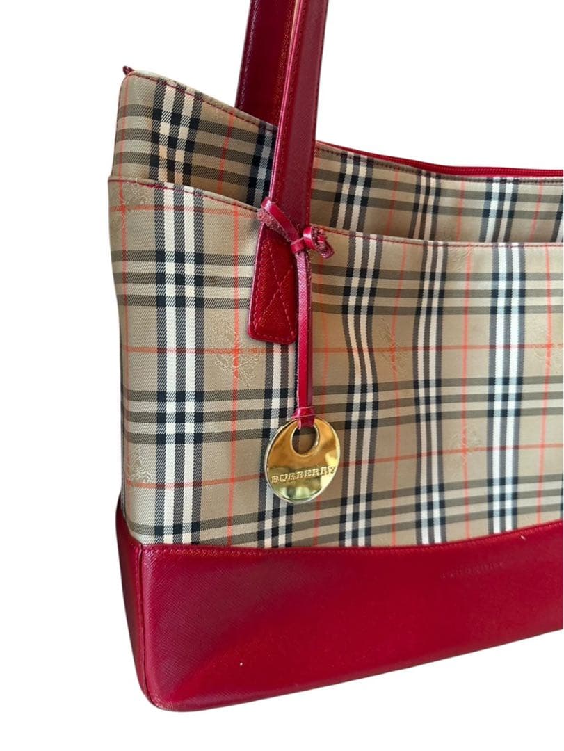 『美品』Burberry チェック柄 ショルダーバッグ，最終値下げ