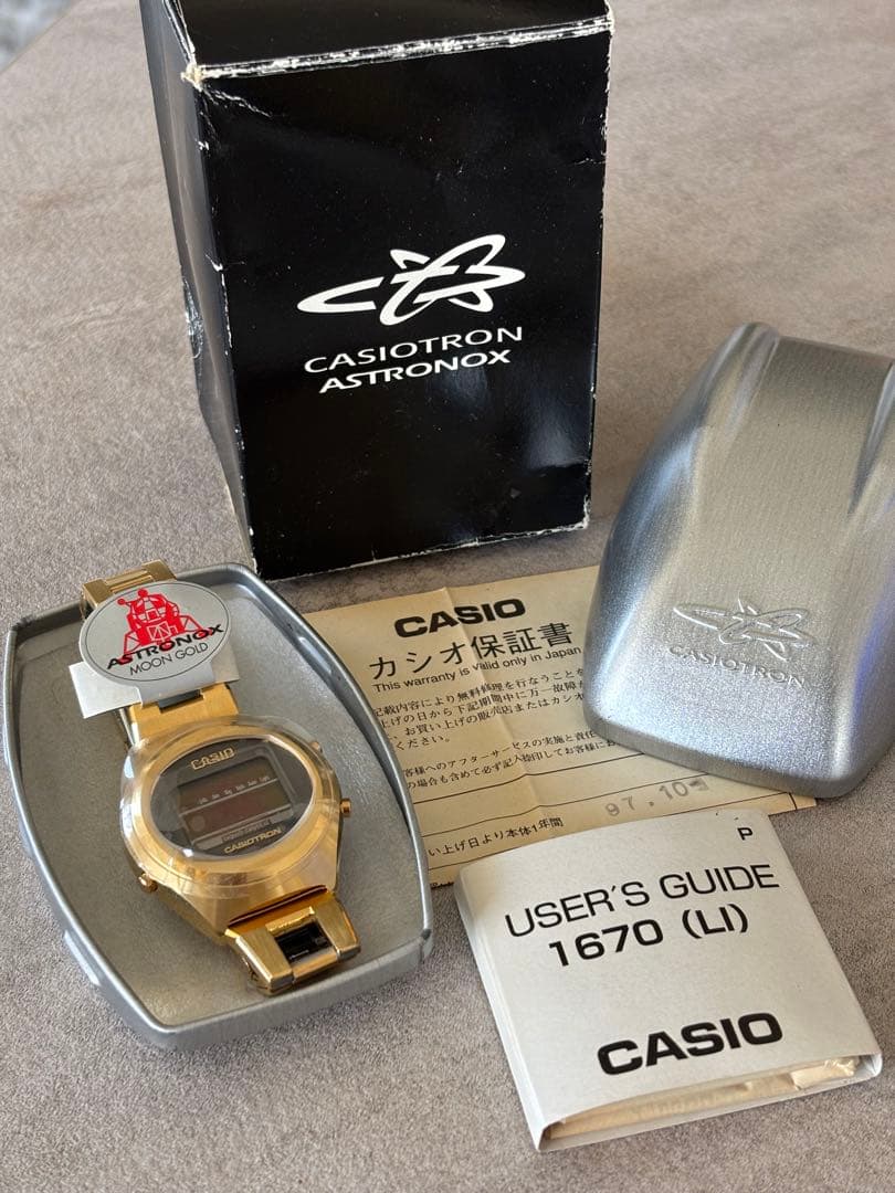 未使用 CASIOTRON ASTRONOX ムーンゴールド カシオトロン