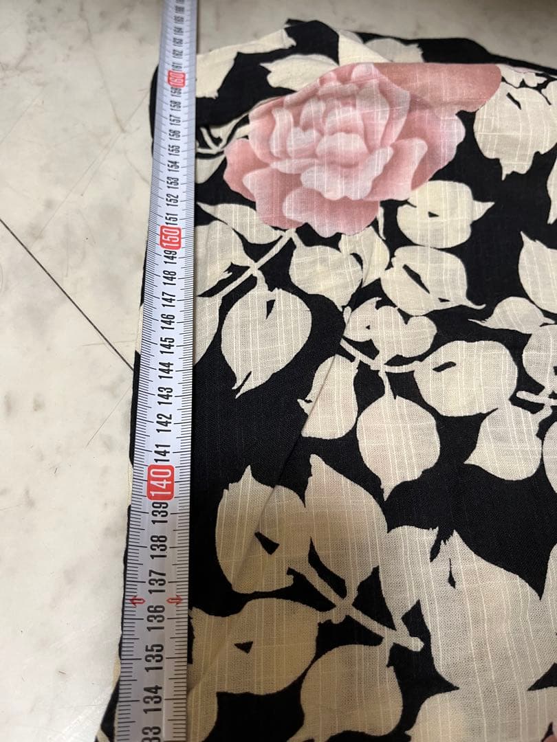 夢工房　浴衣セット　4点セット　浴衣　薔薇柄　夢工房