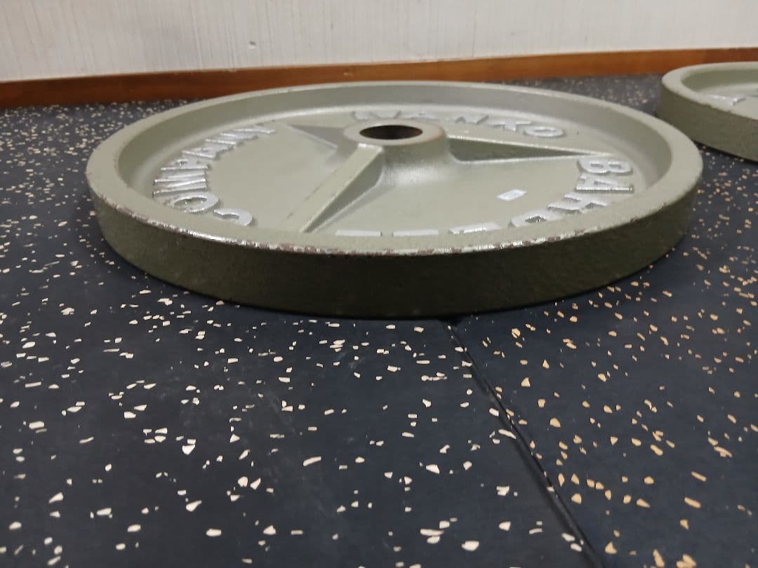 ②IVANKOイヴァンコ ラバープレート20kg x1枚穴径50mm(同時購入)