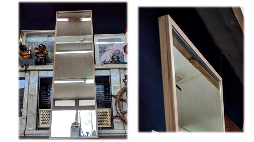 K34 新品未使用品 高さ２０２㎝ 全身ミラー 大型ミラー