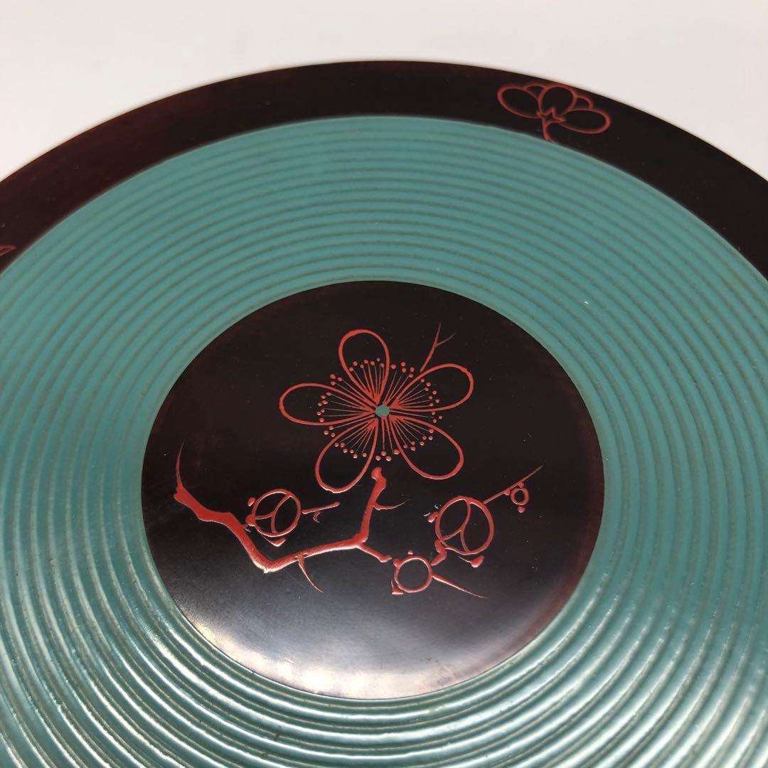 新品未使用木箱入り宮内庁御用達山田平安堂高級漆塗り鶯宿梅菓子器伝統工芸品