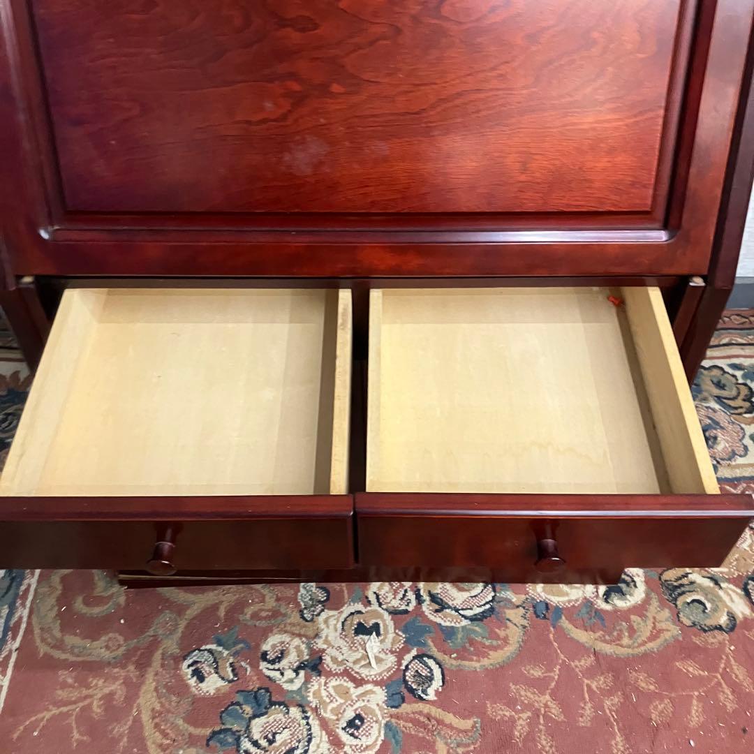 西脇工創 北海道旭川 大雪の工芸家具 英国クラシック 木製ライティングビューロ