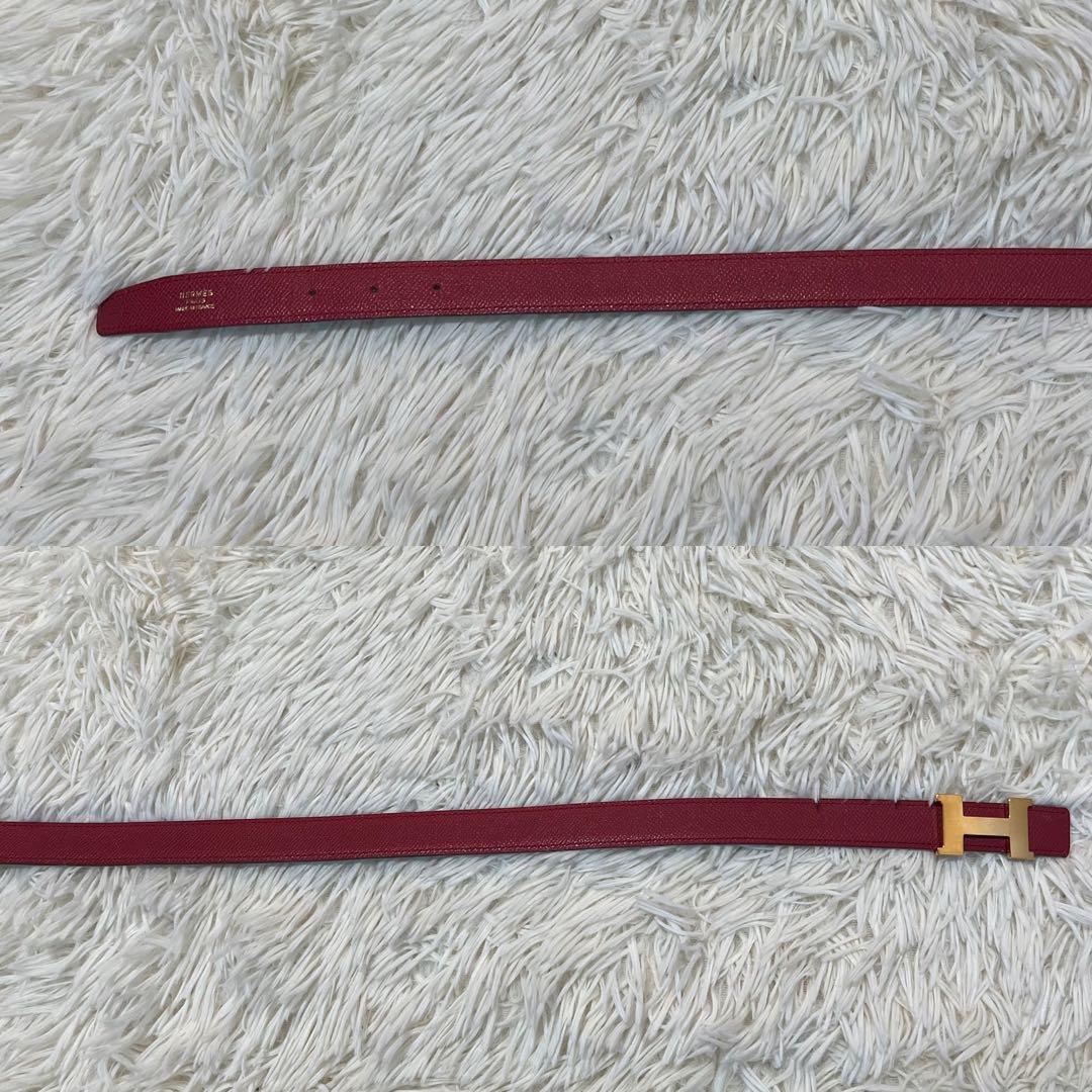 【極美品】エルメス ベスト Hロゴ リバーシブル ゴールド金具 コンスタンス