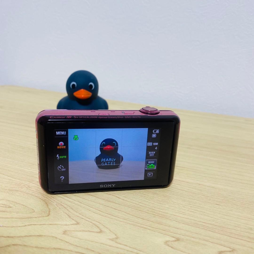 【美品】SONY Cyber-shot DSC-WX7 デジタルカメラ　ピンク