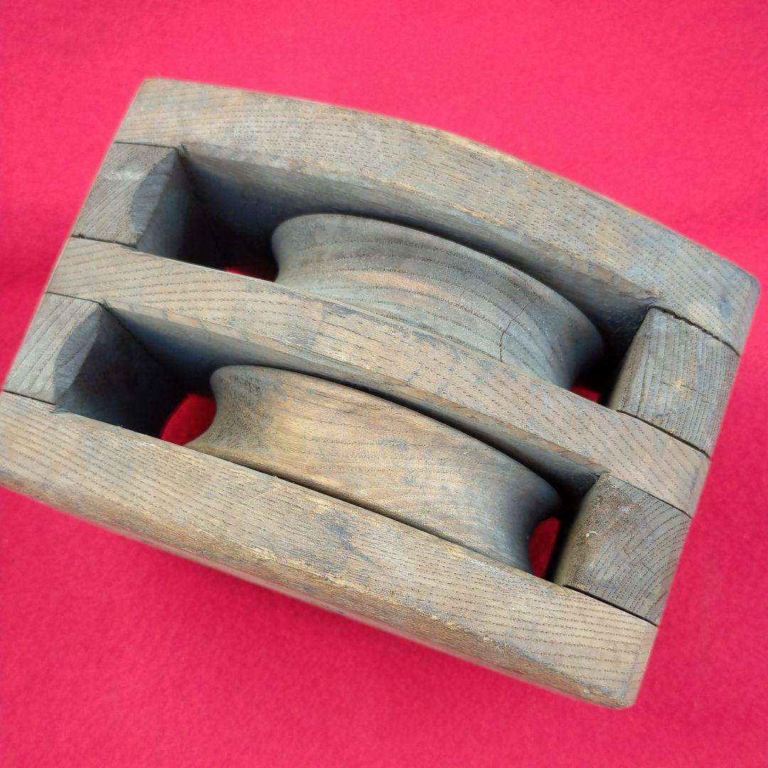 昭和レトロ・滑車・ガーデニング・アンティーク・古道具