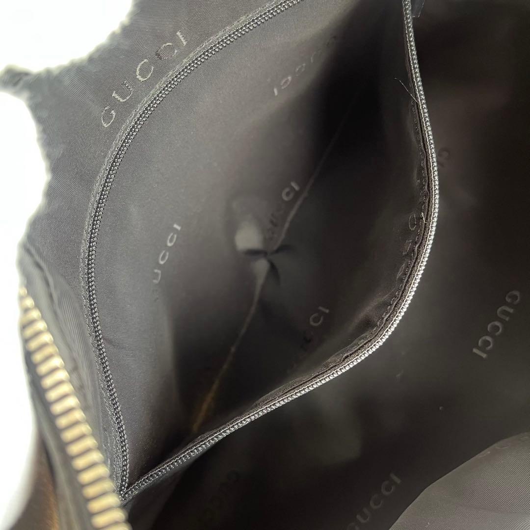 ✨極美品✨　GUCCI ショルダーバッグ　ワンショルダー 肩掛け　レザー　黒