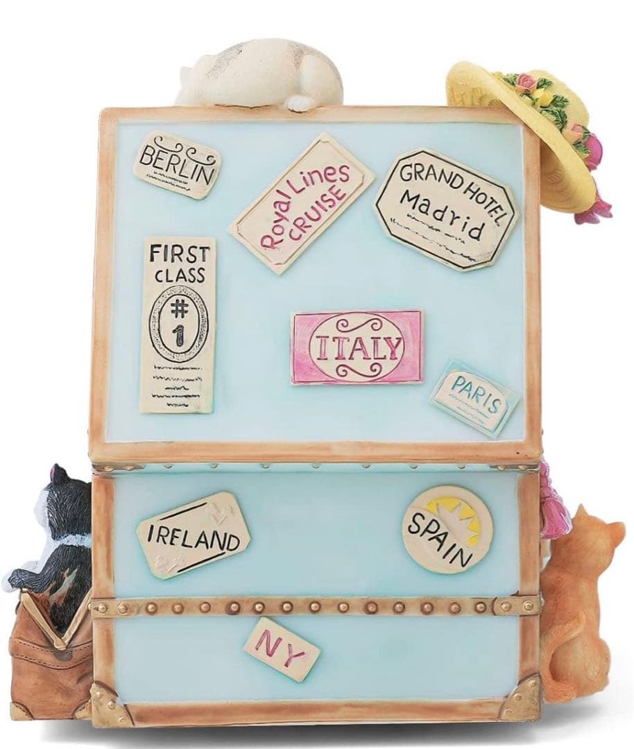 ◎オルゴール ネコちゃんデザイン 天空の城