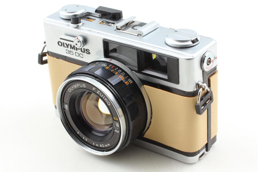 【整備済　美品】ベージュ　オリンパス 35 DC　露出計OK #1365