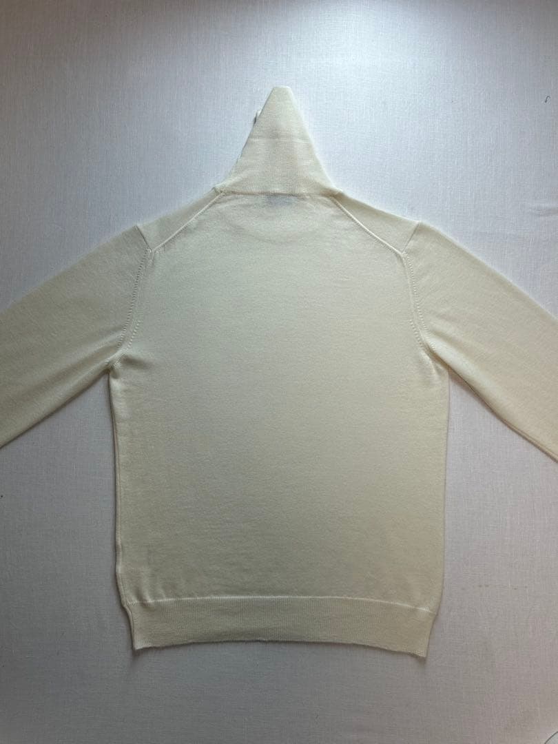 【美品クリーニング済】GRAN SASSOアイボリーホワイトタートルネック48