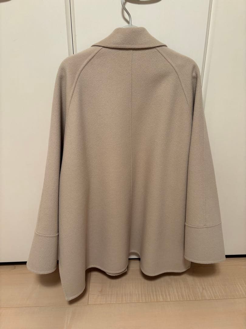 美品　IENA スーパー160ダブルフェイスショートコート　ベージュ　38