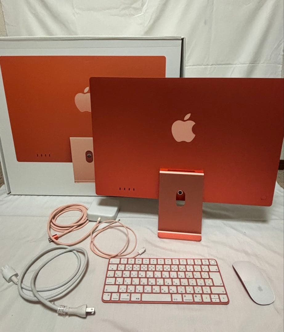【極美品】Apple iMac M1 16GB 24インチ 2021年 オレンジ