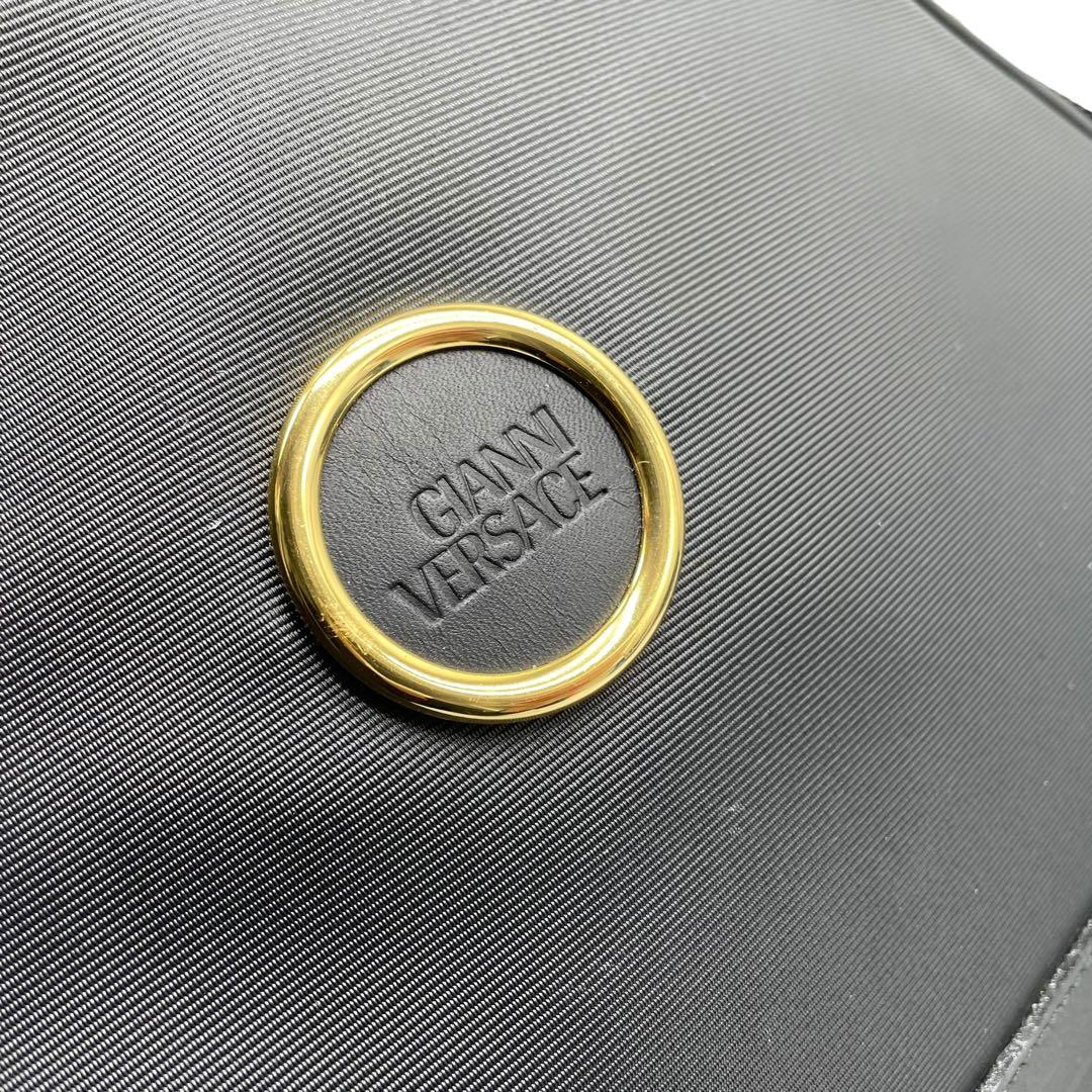 美品　希少　GIANNNI VERSACE 2way ショルダーバッグ　ブラック