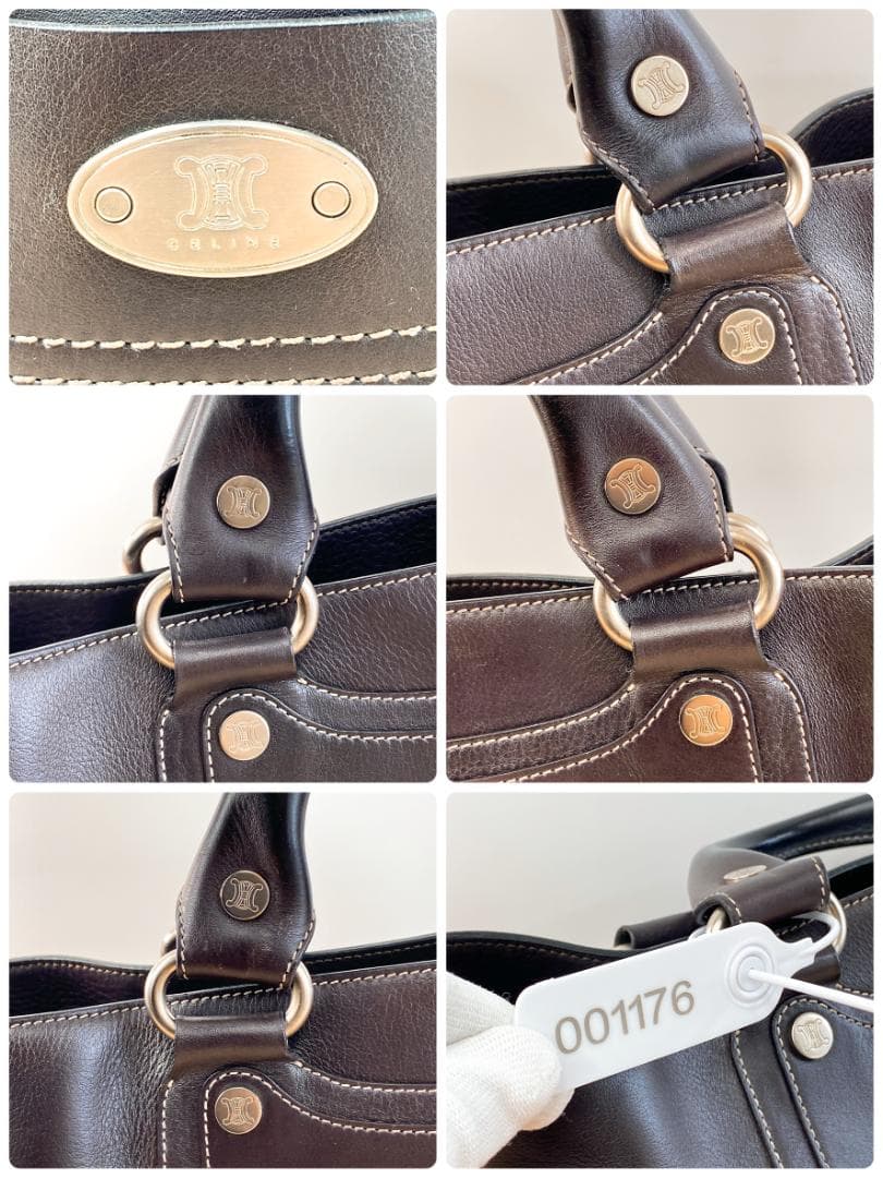 CELINE セリーヌ ブギーバッグ ハンドバッグ カバン 鞄 ダークブラウン