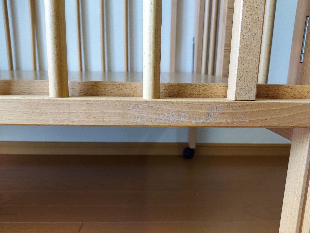 【ベビーベッド】日本製 石崎家具　スリーピー パル H-1 折り畳みベビーベッド