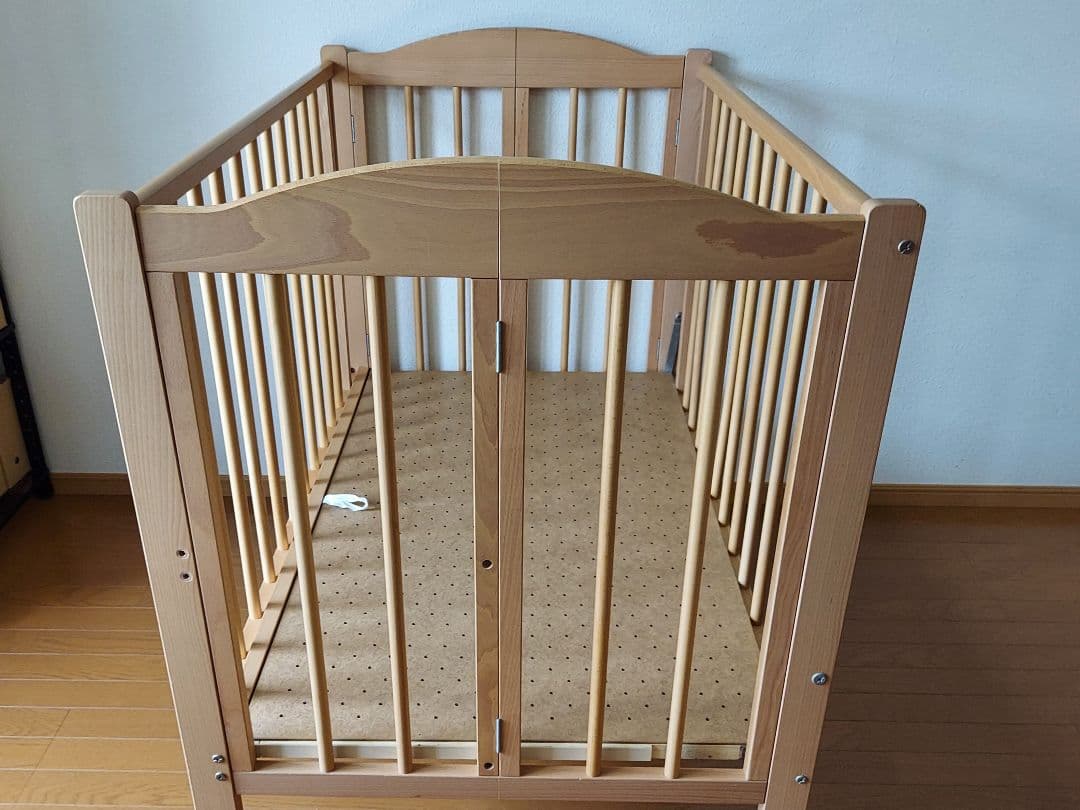 【ベビーベッド】日本製 石崎家具　スリーピー パル H-1 折り畳みベビーベッド