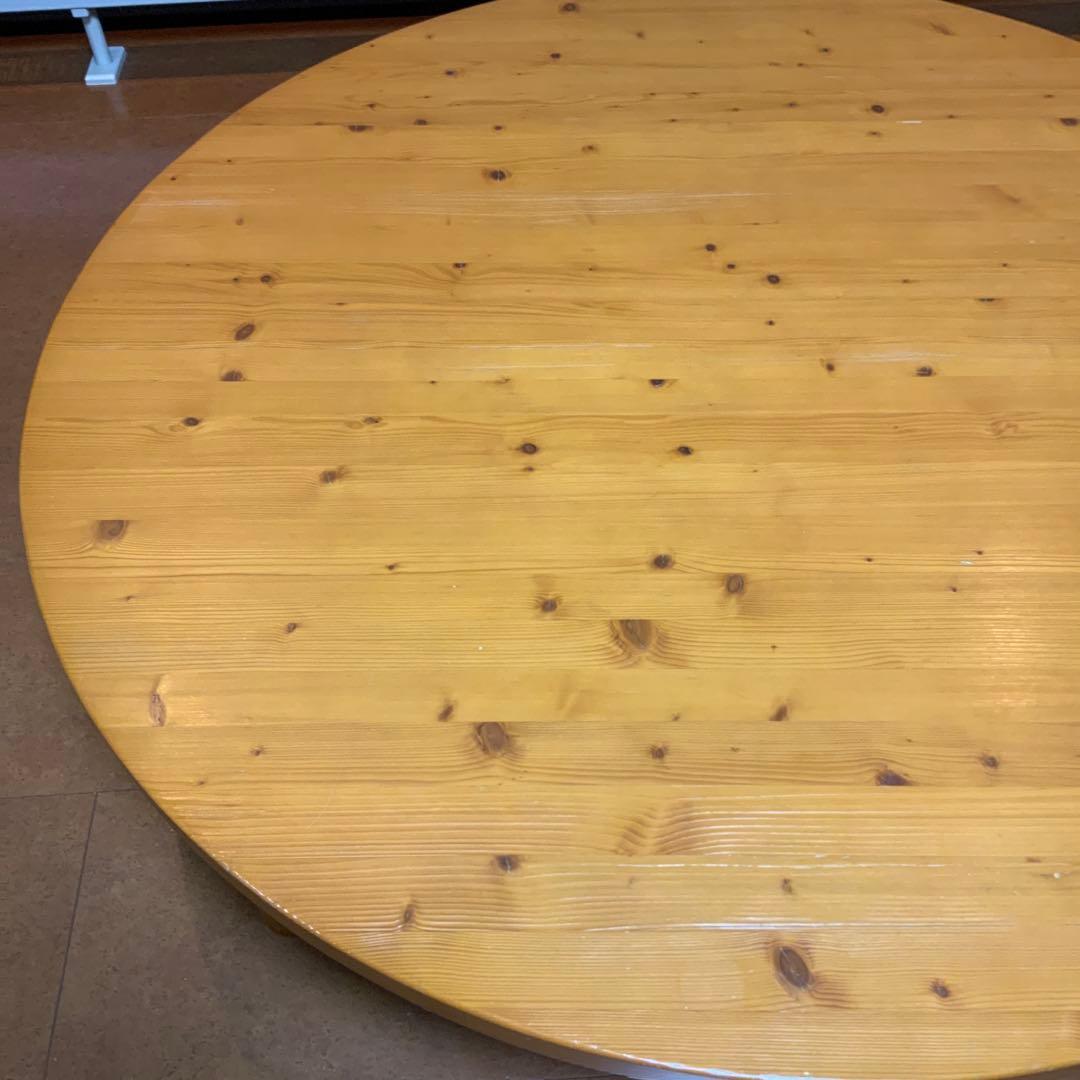 円卓　ローテーブル　大型　直径135cm