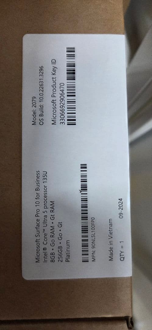 【新品開封未⠀】マイクロソフト Surface Pro 10