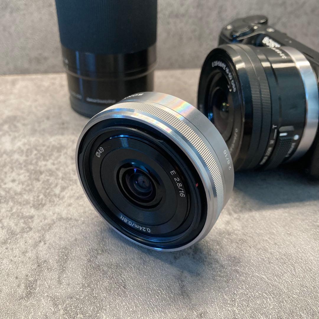 【スマホ転送・本体給電可能モデル】SONY NEX-5T レンズ3本セット