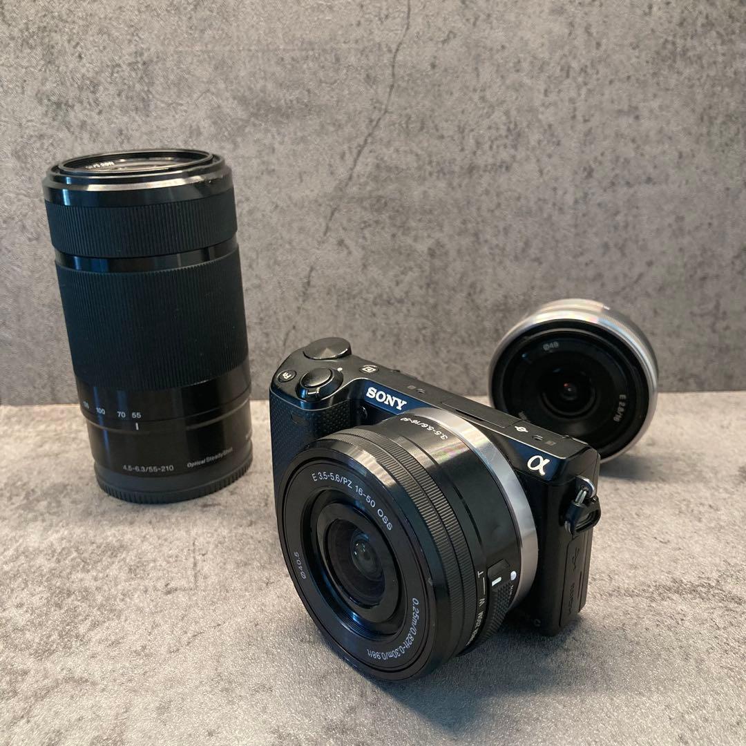 【スマホ転送・本体給電可能モデル】SONY NEX-5T レンズ3本セット