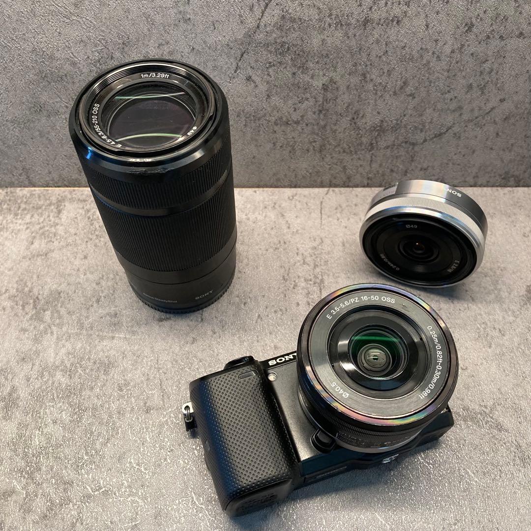 【スマホ転送・本体給電可能モデル】SONY NEX-5T レンズ3本セット