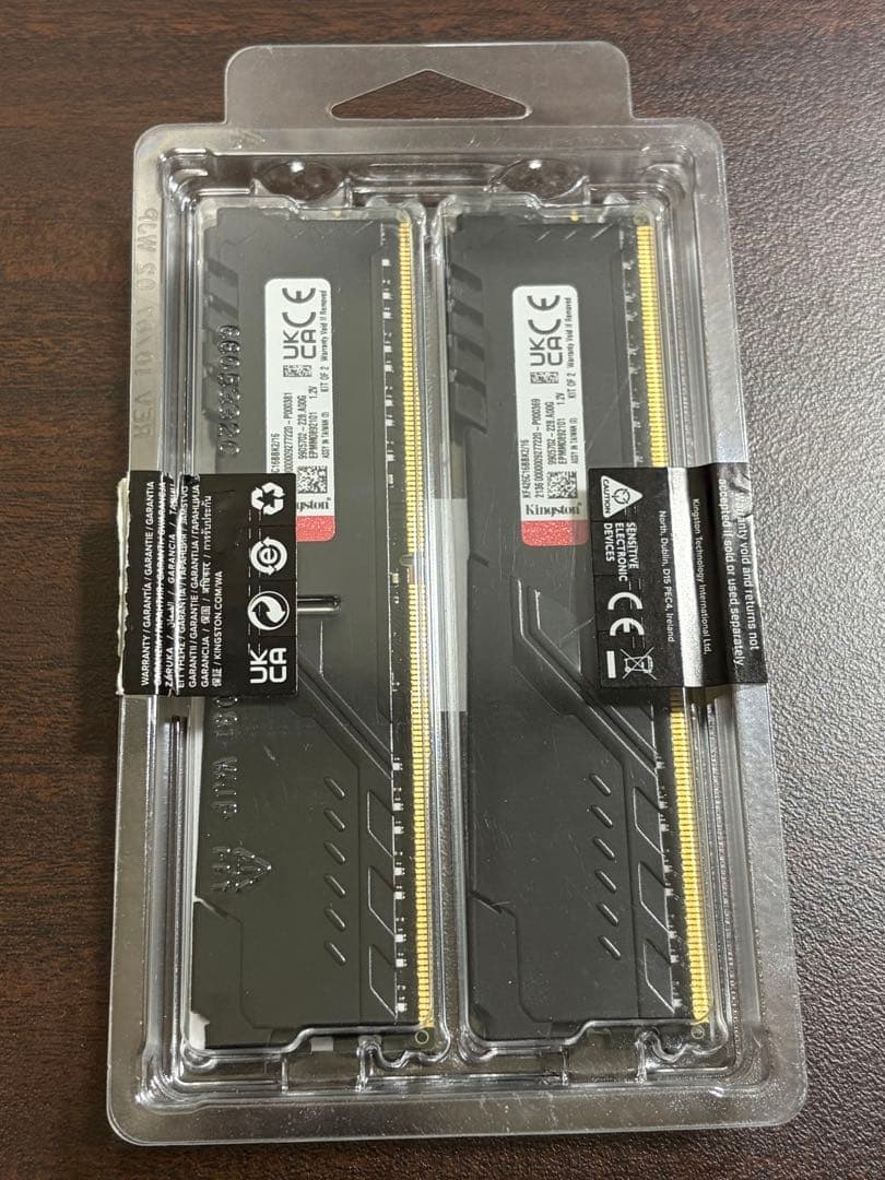 【値下げ中】KINGSTON FURY 16GB(8GB×2) DDR4 メモリ