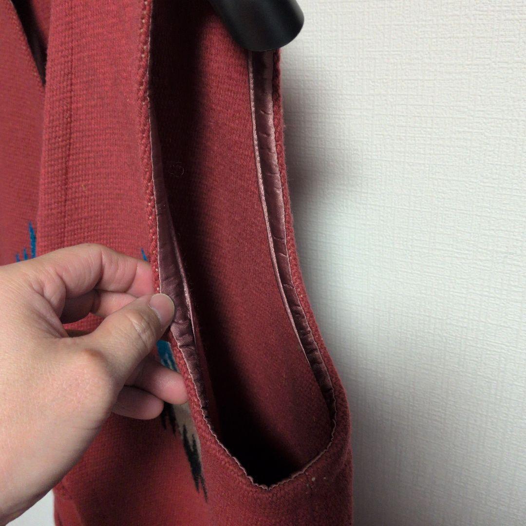 ORTEGA'S オルテガ ウール チマヨベスト 赤 40