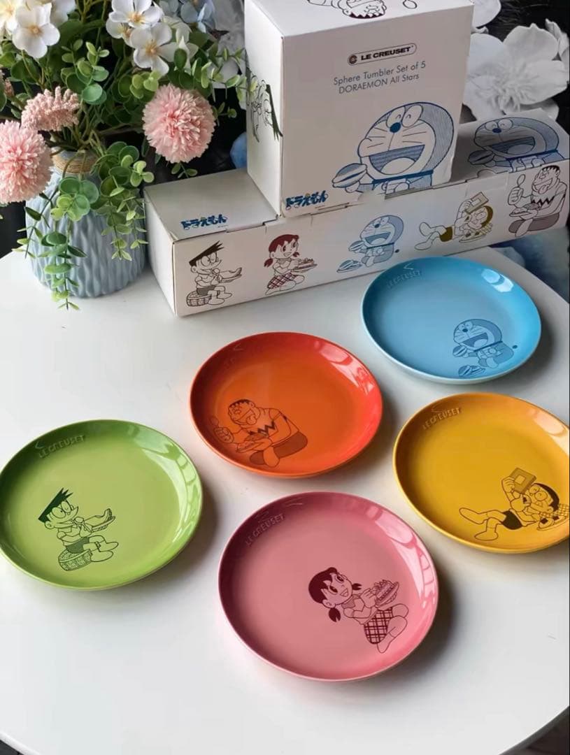 ドラえもん オールスターズ スフィア・プレート 17㎝（5枚入り）
