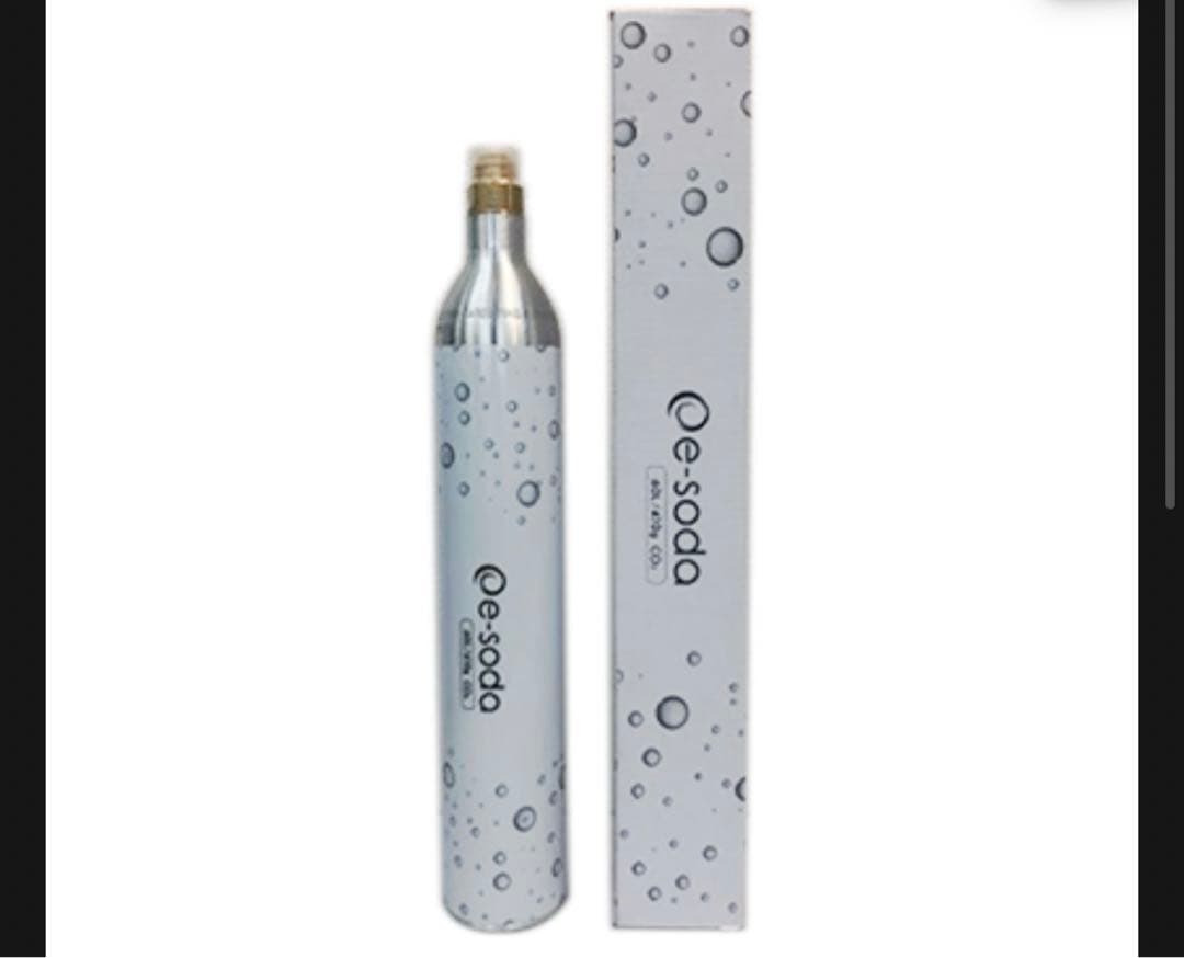 【新品未開封】e-soda ドリンク本体（ブロンズ）と炭酸ガスシリンダー3本