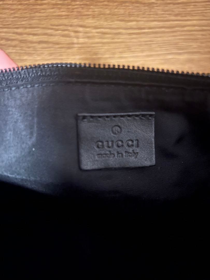 【美品】GUCCI ミニハンドバッグ ブラック