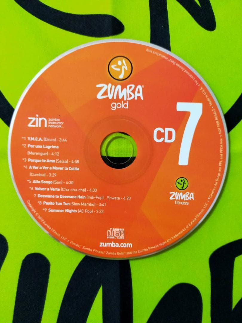 ZUMBA GOLD 7 ズンバ ゴールド DVD CD インストラクター専用