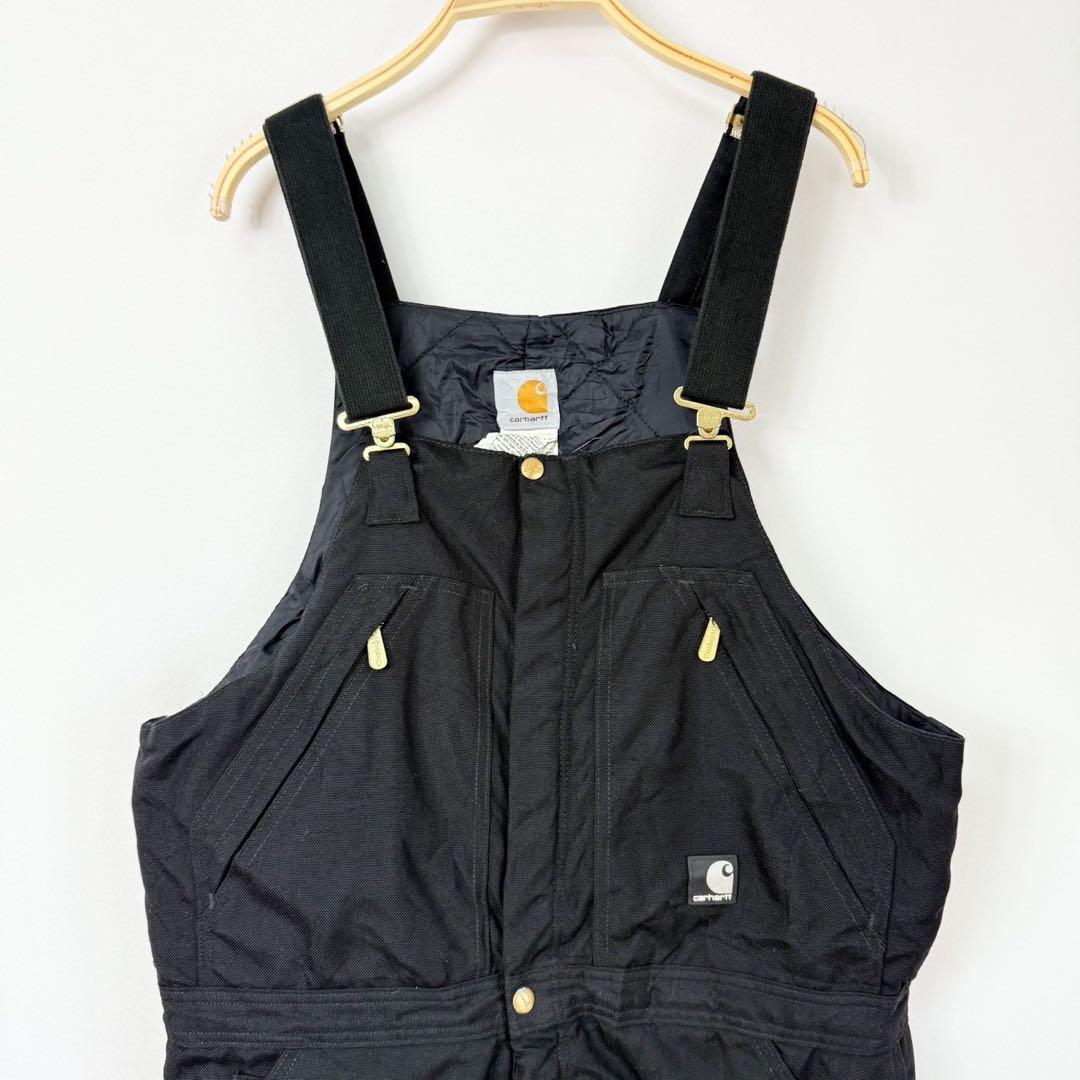 Carhartt カーハート 中綿 つなぎ ビブオーバーオール ブラック S51
