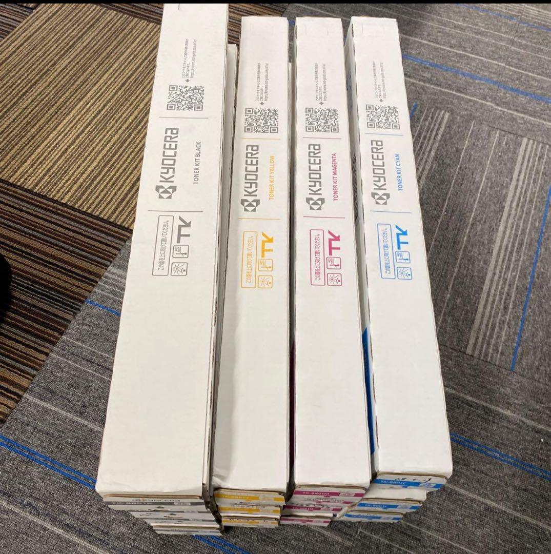 純正未使用未開封4色セット★京セラTK-8801 トナーカートリッジ書き込み有