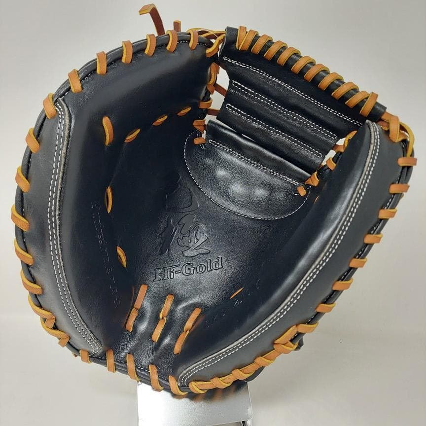 ハイゴールド 軟式キャッチャーミット 左投げ OKG-210M ブラック