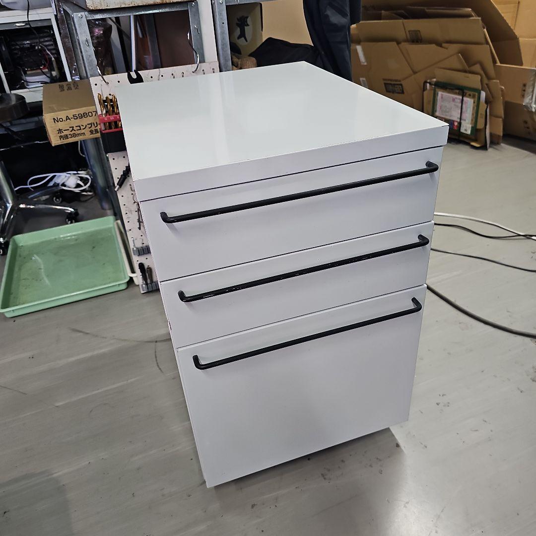 無印 デスクワゴン グレー キャスターつき