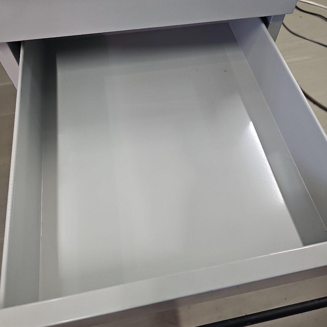 無印 デスクワゴン グレー キャスターつき