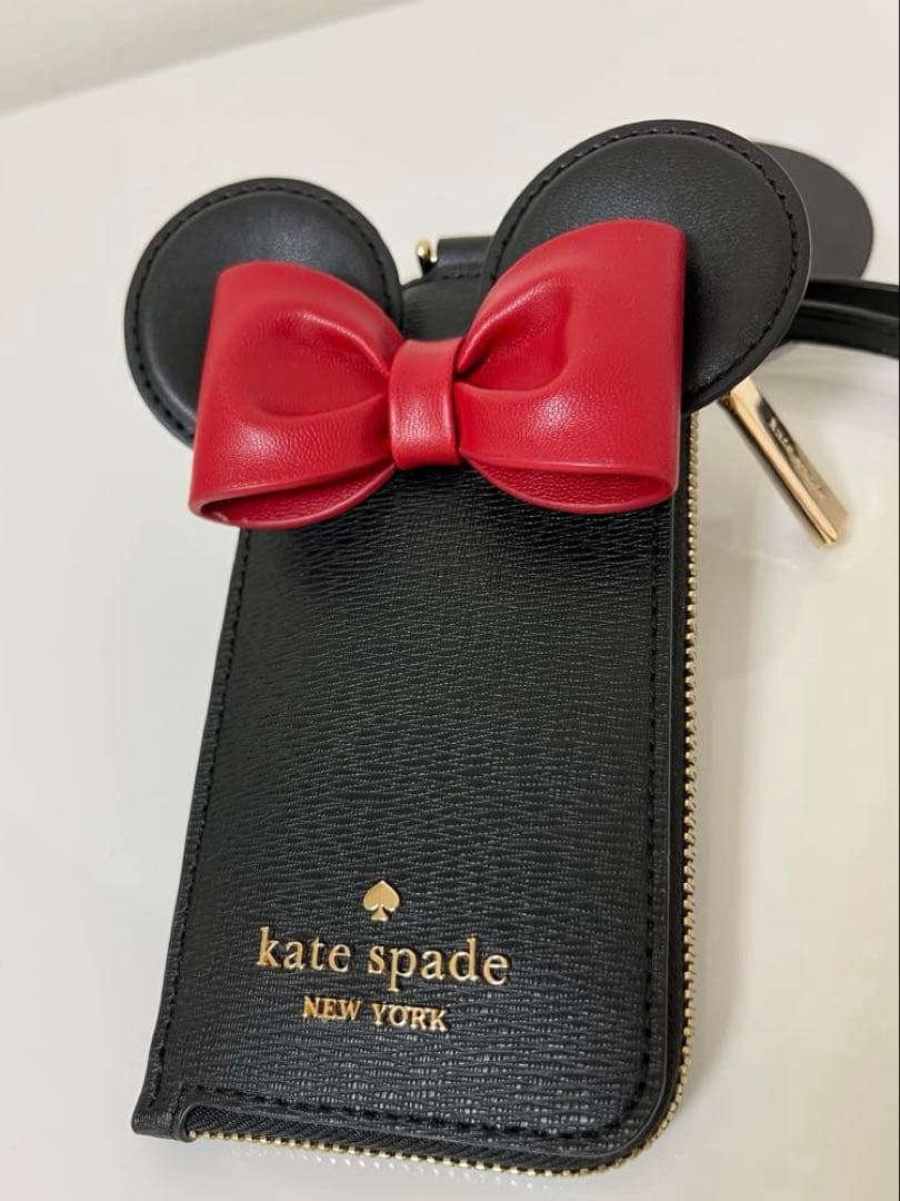 【新品未使用】kate spade×ディズニー　ミニー　ID/カードケース