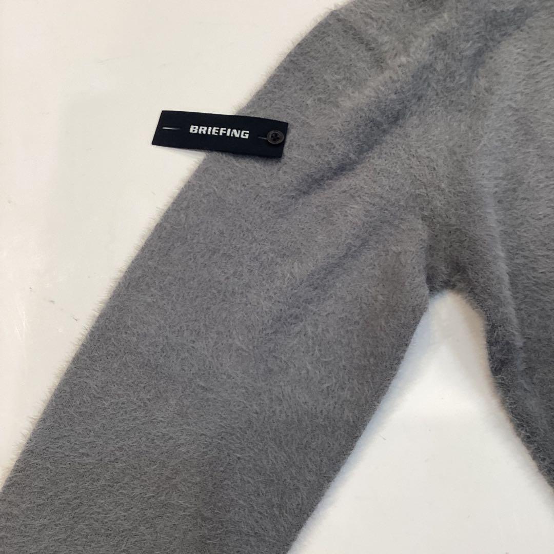 新品　BRIEFING SHAGGY LOGO TURTLENECK KNIT