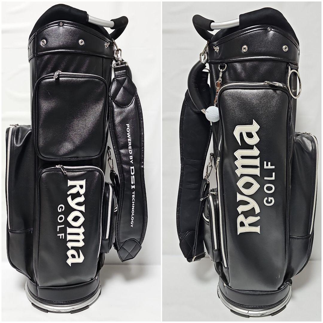 リョーマゴルフ 　軽量キャディバッグ 　9インチ　 5分割　3.2kg　ブラック
