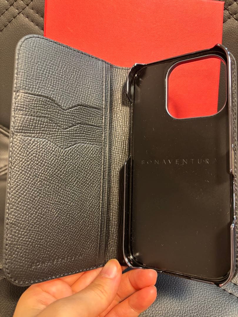 【iPhone16 Pro】 BONAVENTURA 手帳型ケース ブラック