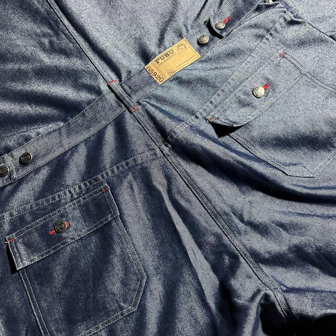 ☆レア☆ fubu 90s デニム オーバーオール 光沢 B系 ジャケット