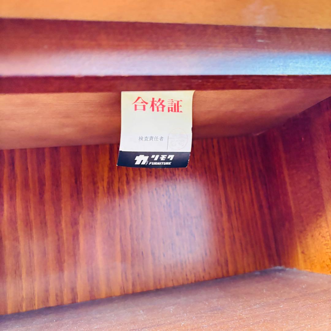 80's オールドカリモク karimoku コロニアル木製ラック 棚 古道具