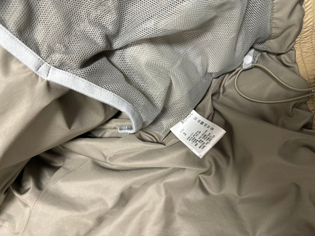 ROTOL curvy down jacket サンドベージュ サイズ3