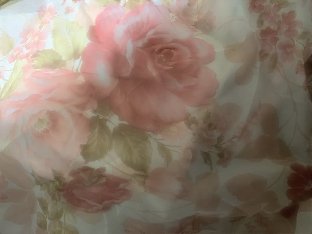 オーダーレースカーテンバラ柄2組160×200