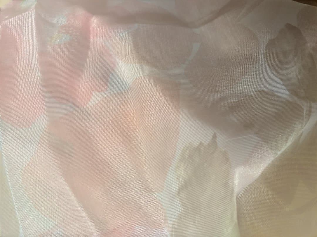 オーダーレースカーテンバラ柄2組160×200