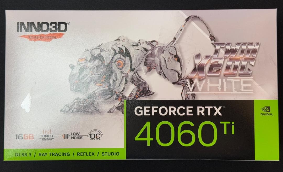GeForce RTX 4060 Ti 16GB ホワイト 白