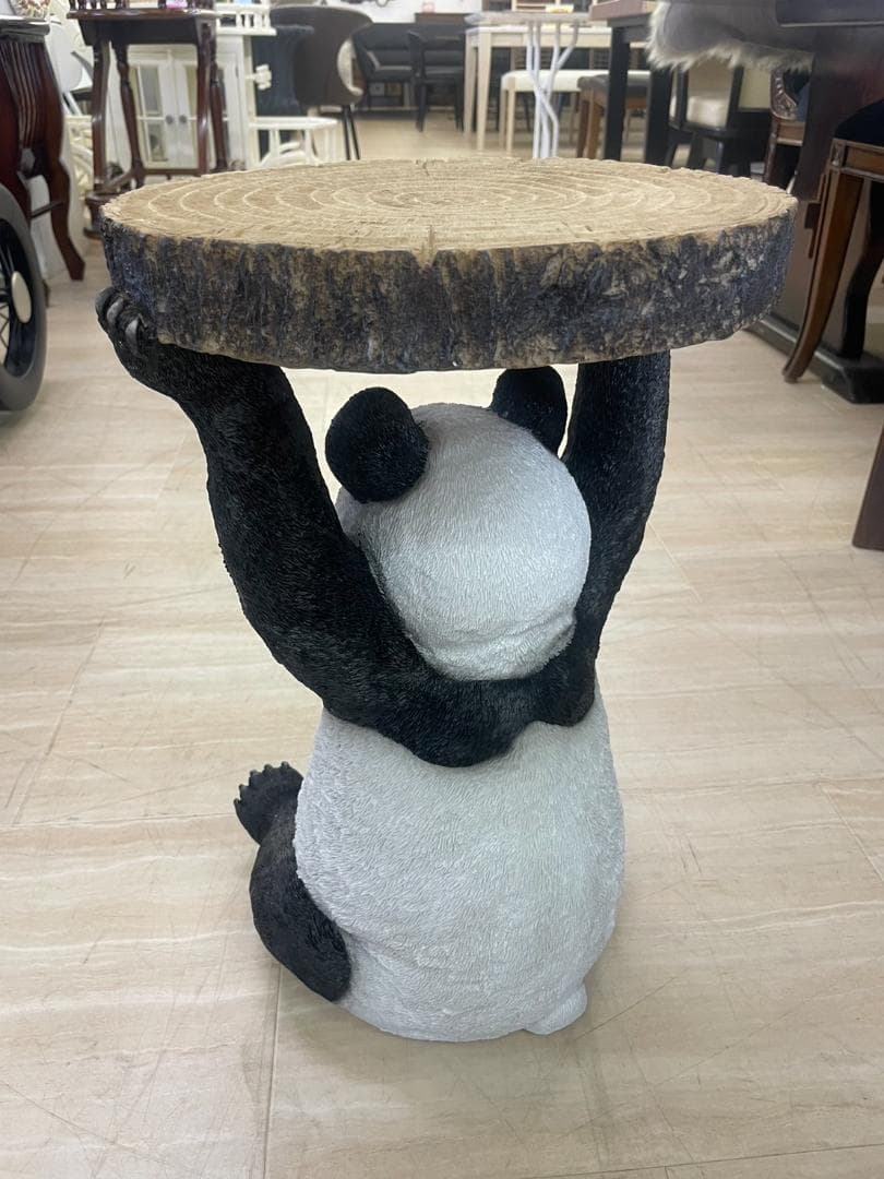 パンダ　サイドテーブル　ミニテーブル　アニマル　動物　テーブル　台　棚　ラック