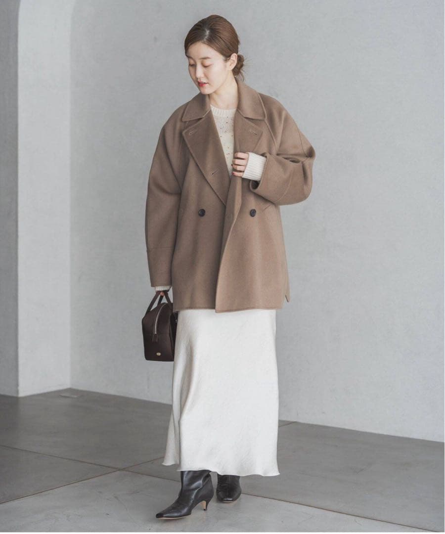 【IENA】スーパー160ダブルフェイスショートコート